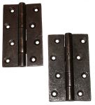 Cast iron self colour butt hinges 4"